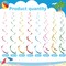36 PCS Summer Party Hanging Swirls Pool Beach Swirls Decorations